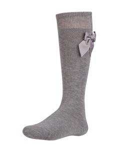 Calcetín Lazo Ysabel Mora Gris Jaspeado 2