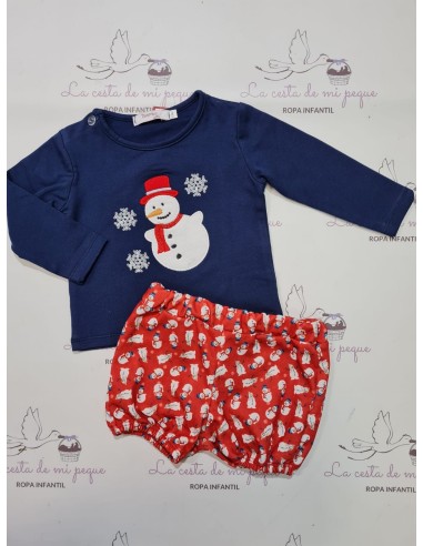 Conjunto Pololo Muñeco De Nieve Marino