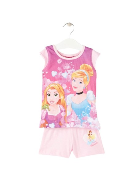 Conjunto Short Princesas Rosa