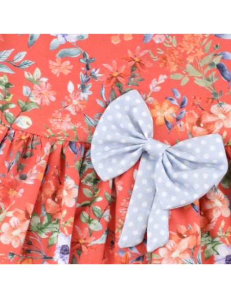 Vestido Floral Teja