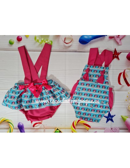 Faldita Tirantes Minnie Mouse Fucsia