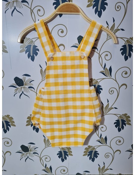 Ranita Vichy Amarillo Botones