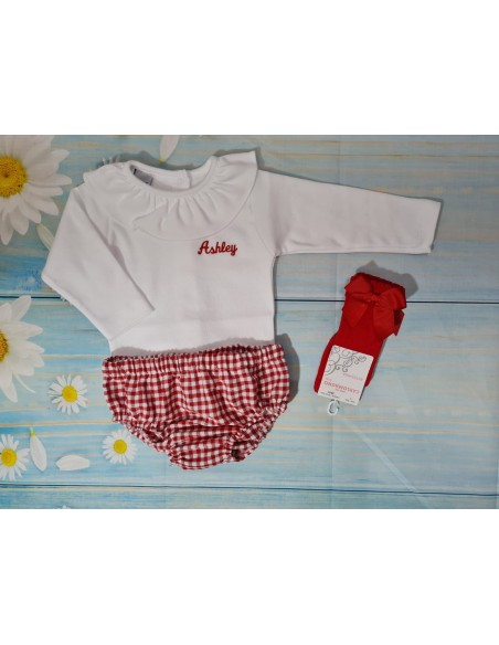 Braguita Cubrepañal Unisex Vichy Colores