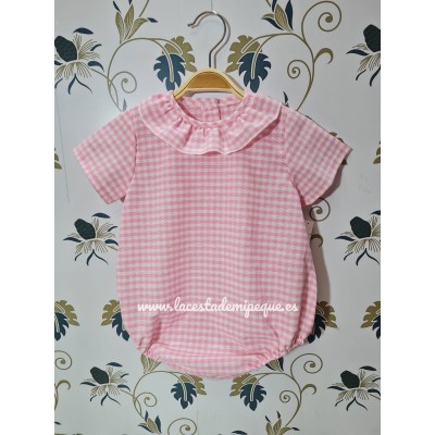 Pelele Vichy Rosa Cuadros-P M/C