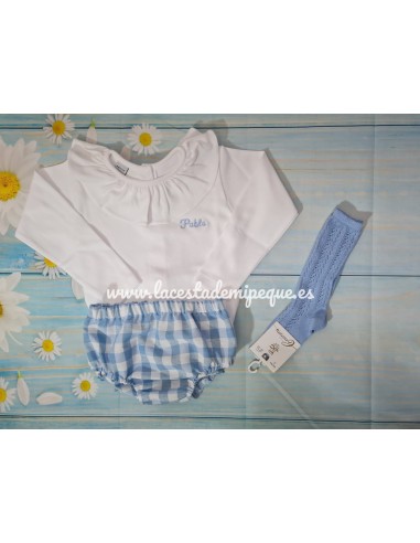 Braguita Cubrepañal Unisex Vichy Colores