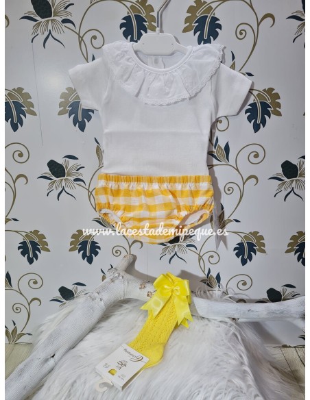 Braguita Cubrepañal Unisex Vichy Colores