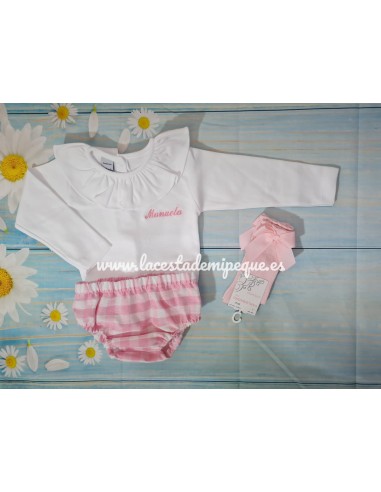Braguita Cubrepañal Unisex Vichy Colores