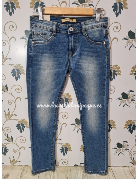 Pantalón Vaquero Elástico Desgastado