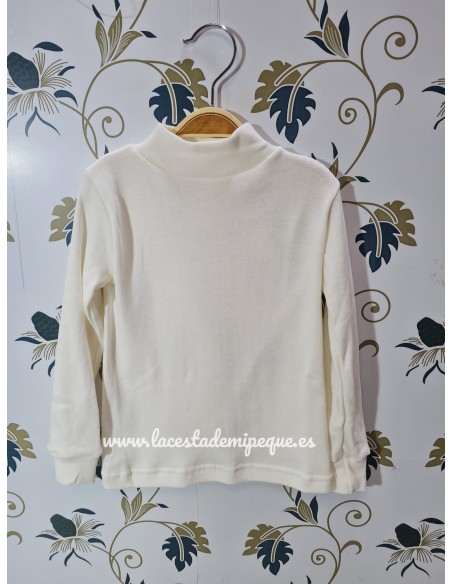 Camiseta Cuello Semicisne Beige