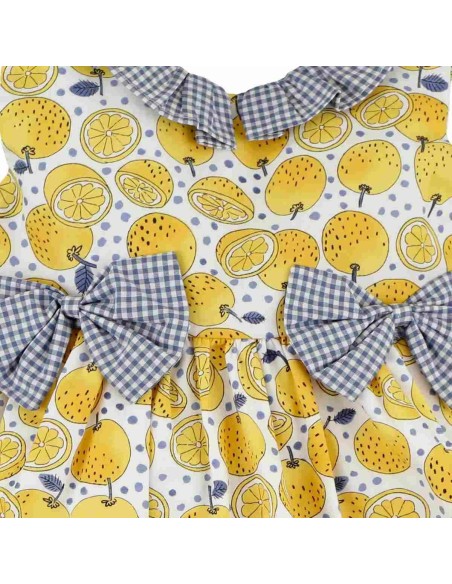 Vestido Limones Lazos Vichy