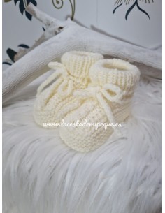 Patucos de Lana Artesanales Beige