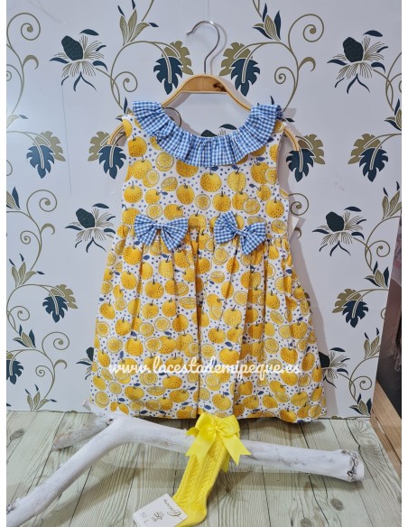 Vestido Limones Lazos Vichy