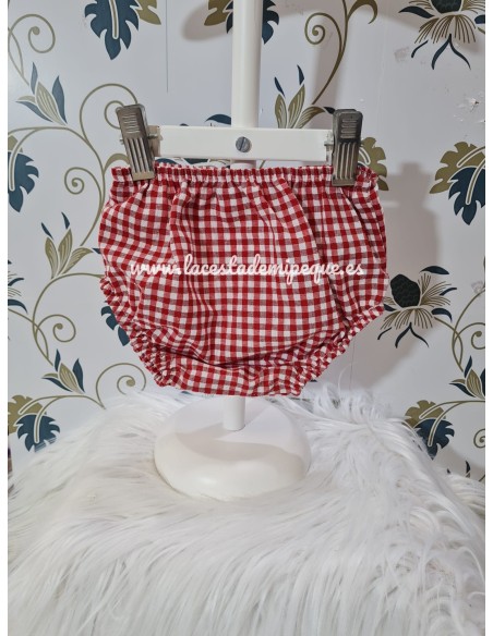 Braguita Cubrepañal Unisex Vichy Colores