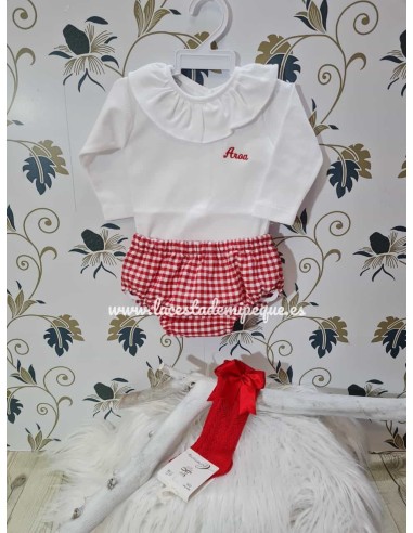 Braguita Cubrepañal Unisex Vichy Colores