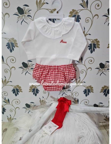 Braguita Cubrepañal Unisex Vichy Colores