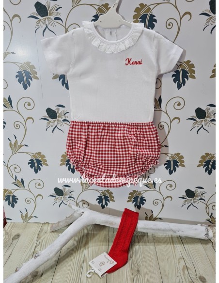 Braguita Cubrepañal Unisex Vichy Colores