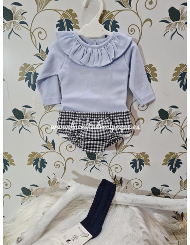 Braguita Cubrepañal Unisex Vichy Colores