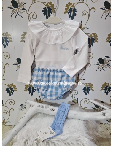 Braguita Cubrepañal Unisex Vichy Colores
