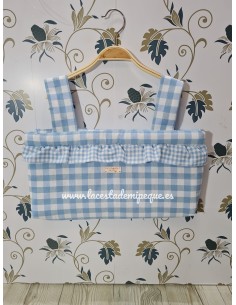 Bolso Vichy Celeste Volantito