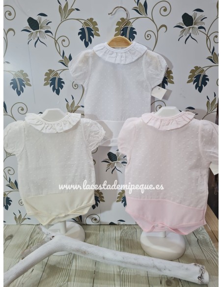 Body Plumeti Manga Corta Rosa