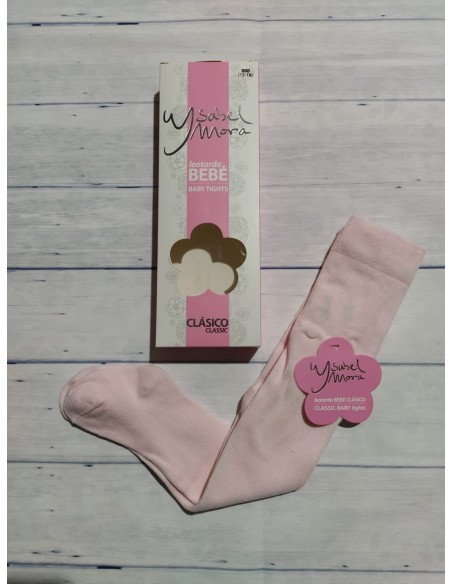 Leotardo clasico liso Rosa Bebé