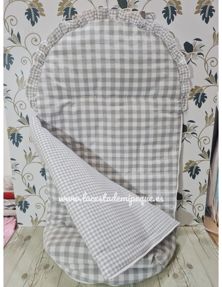 Saco Universal Vichy Gris Mediano Combi