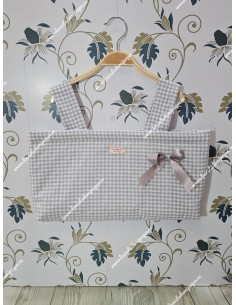 Bolso Minibag Vichy Gris Pequeño