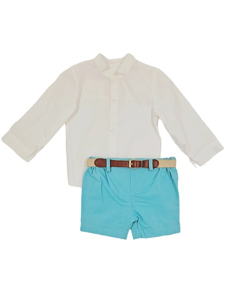 Conjunto Camisa y Bermuda Verde