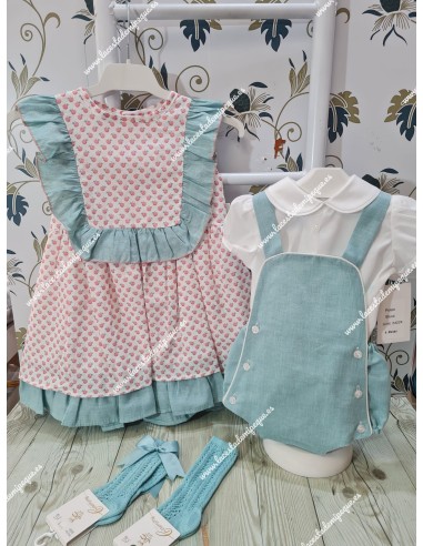 Conjunto Peto y Blusa Verde