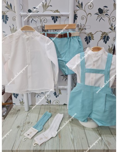 Conjunto Camisa y Bermuda Verde