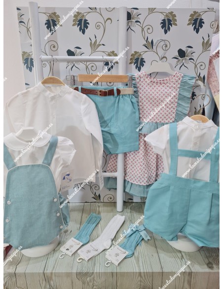 Conjunto Camisa y Bermuda Verde