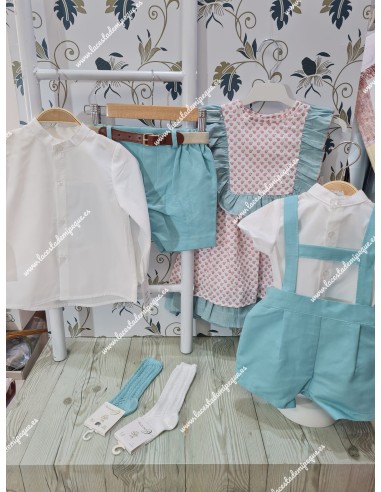 Conjunto Camisa y Bermuda Verde