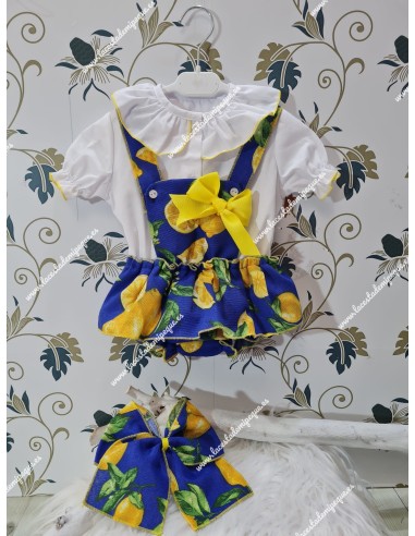 Conjunto Blusa y Ranita Limones Confección