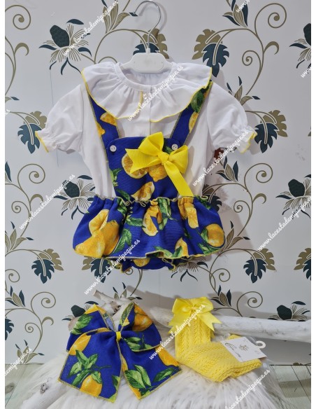 Conjunto Blusa y Ranita Limones Confección