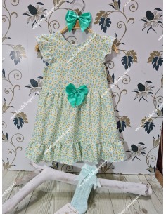 Vestido Floral Verde Alma 2