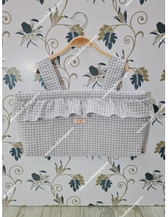 Bolso Minibag Vichy Gris Pequeño