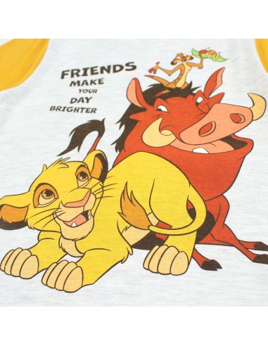 Conjunto Bermuda El Rey León Gris-Mostaza