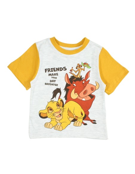 Conjunto Bermuda El Rey León Gris-Mostaza