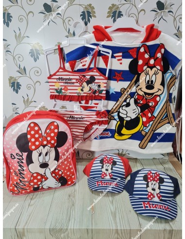 Gorra Minnie Mouse Rayas Marino