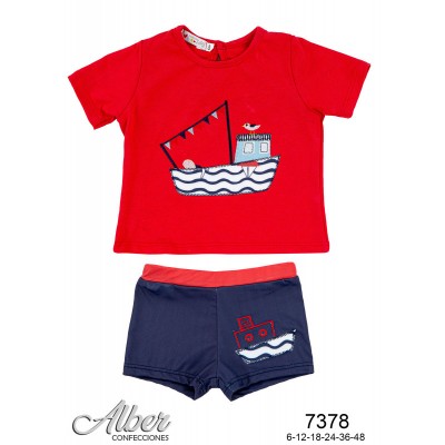 Conjunto Baño Niño Barquito Alber