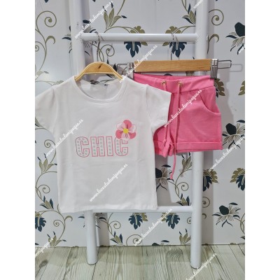 Conjunto Short Chic Rosa