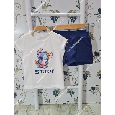 Conjunto Short Stitch Marino