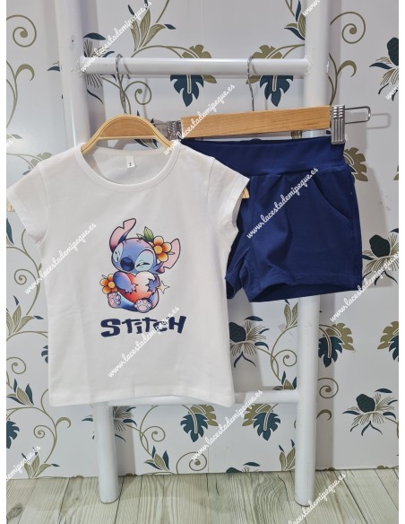 Conjunto Short Stitch Marino