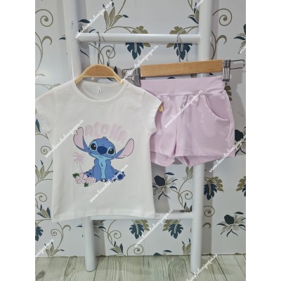 Conjunto Short Stitch Lila