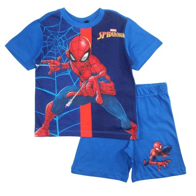 Conjunto Bermuda Spiderman Azul