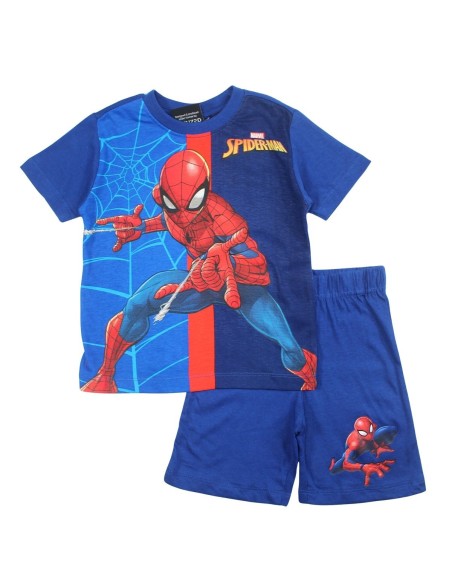 Conjunto Bermuda Spiderman Azul