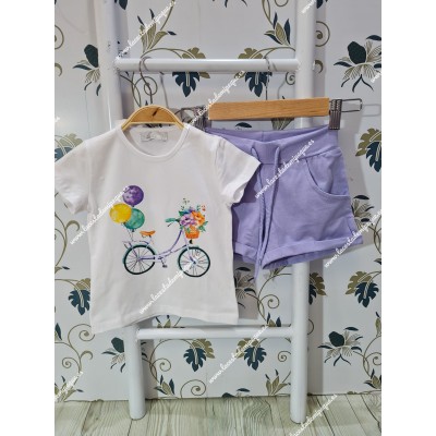 Conjunto Short Bicicleta Malva