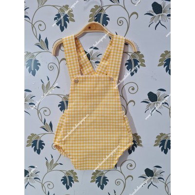 Ranita Vichy Amarillo Botones