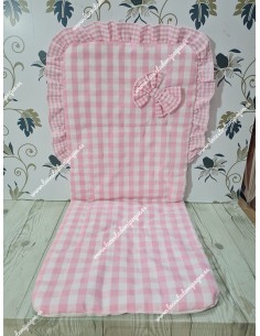 Funda Universal Vichy Rosa Mediano Combi Lazo Tela