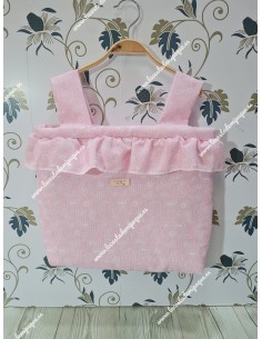 Bolso Pocket Cremallera Rosa Cashmere Volantito